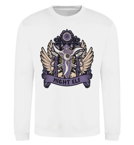 Світшот Night Elf Білий фото