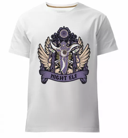 Чоловіча преміум футболка Night Elf Білий фото
