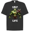 Футболка Оверсайз Warcraft Orc Life Черный фото