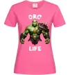 Жіноча футболка Warcraft Orc Life Яскраво-рожевий фото