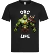 Чоловіча футболка Warcraft Orc Life Чорний фото