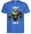 Чоловіча футболка Warcraft Orc Life Яскраво-синій фото