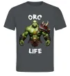 Чоловіча футболка Warcraft Orc Life Графіт фото
