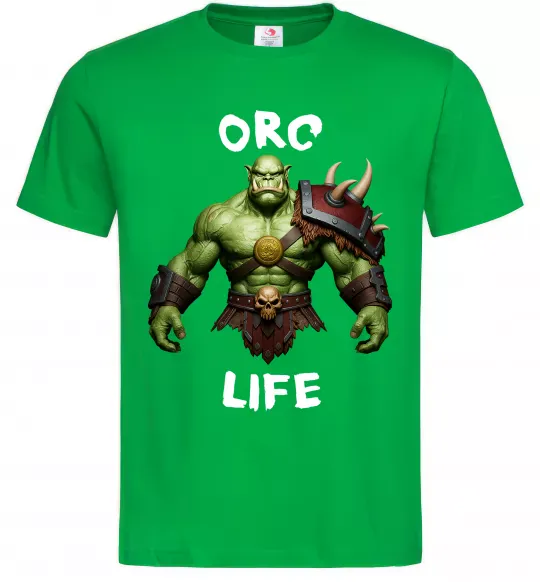 Чоловіча футболка Warcraft Orc Life Зелений фото