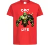 Детская футболка Warcraft Orc Life Красный фото