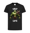 Дитяча футболка Warcraft Orc Life Чорний фото