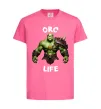 Дитяча футболка Warcraft Orc Life Яскраво-рожевий фото
