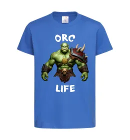 Детская футболка Warcraft Orc Life Ярко-синий фото