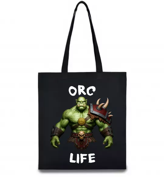 Еко-сумка Warcraft Orc Life Чорний фото
