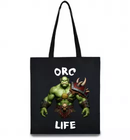 Еко-сумка Warcraft Orc Life Чорний фото