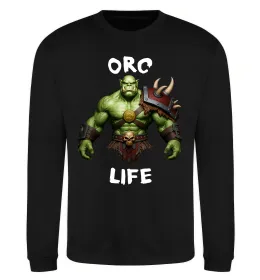 Світшот Warcraft Orc Life Чорний фото