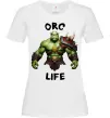 Жіноча футболка Warcraft Orc Life Білий фото