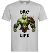 Чоловіча футболка Warcraft Orc Life Сірий фото