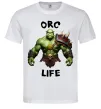 Чоловіча футболка Warcraft Orc Life Білий фото