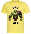 Чоловіча футболка Warcraft Orc Life Лимонний фото