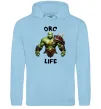 Чоловіча толстовка (худі) Warcraft Orc Life Блакитний фото