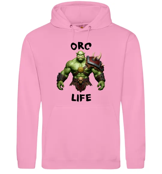 Жіноча толстовка (худі) Warcraft Orc Life Рожевий фото