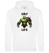 Жіноча толстовка (худі) Warcraft Orc Life Білий фото