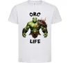 Детская футболка Warcraft Orc Life Белый фото
