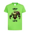 Дитяча футболка Warcraft Orc Life Лаймовий фото