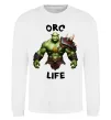 Світшот Warcraft Orc Life Білий фото