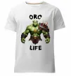 Мужская премиум футболка Warcraft Orc Life Белый фото