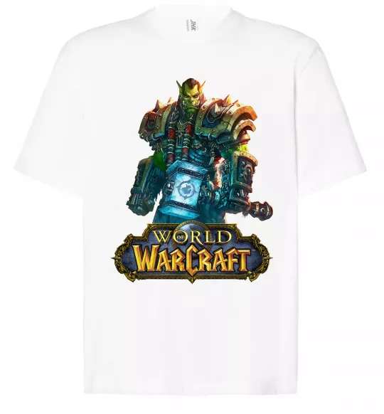 Футболка Оверсайз World of Warcraft Orc Білий фото