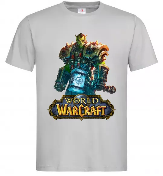 Чоловіча футболка World of Warcraft Orc Сірий фото