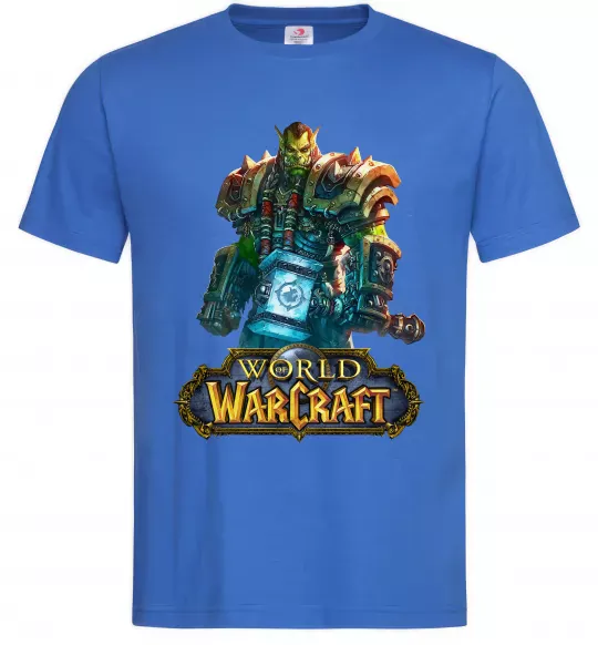 Чоловіча футболка World of Warcraft Orc Яскраво-синій фото