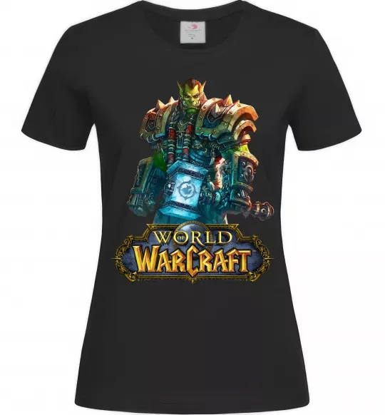 Жіноча футболка World of Warcraft Orc Чорний фото