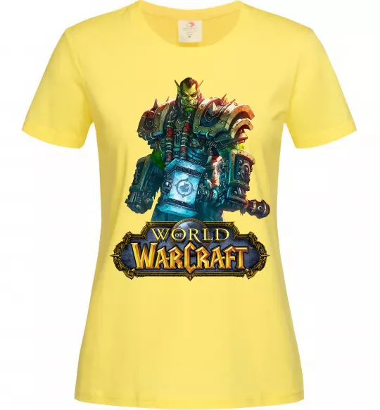 Жіноча футболка World of Warcraft Orc Лимонний фото