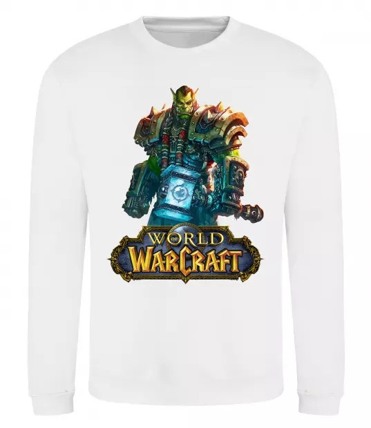Світшот World of Warcraft Orc Білий фото