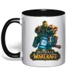 Чашка з кольоровою ручкою World of Warcraft Orc Чорний фото