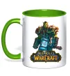 Чашка з кольоровою ручкою World of Warcraft Orc Зелений фото