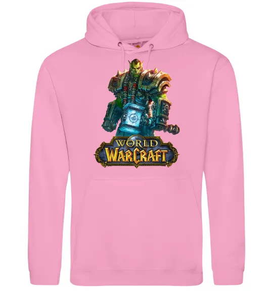 Чоловіча толстовка (худі) World of Warcraft Orc Рожевий фото