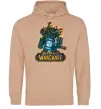 Чоловіча толстовка (худі) World of Warcraft Orc Пісочний фото