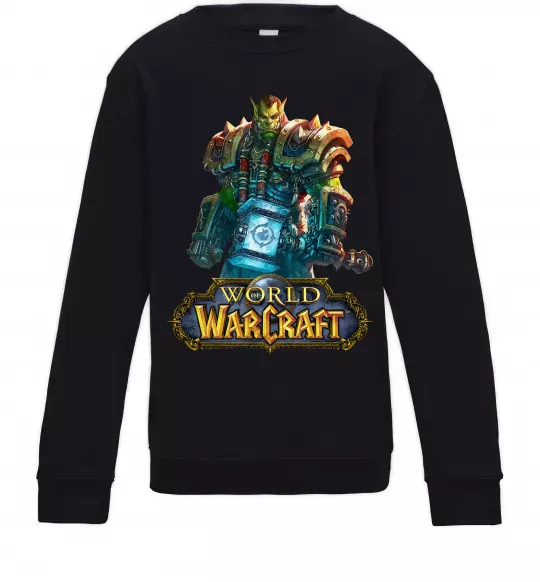Детский Свитшот World of Warcraft Orc Черный фото