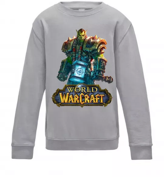 Детский Свитшот World of Warcraft Orc Серый меланж фото