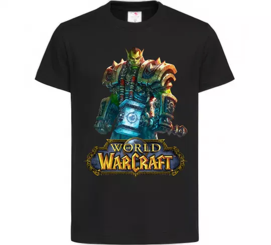 Детская футболка World of Warcraft Orc Черный фото
