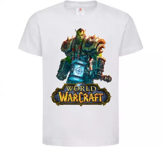 Детская футболка World of Warcraft Orc Белый фото