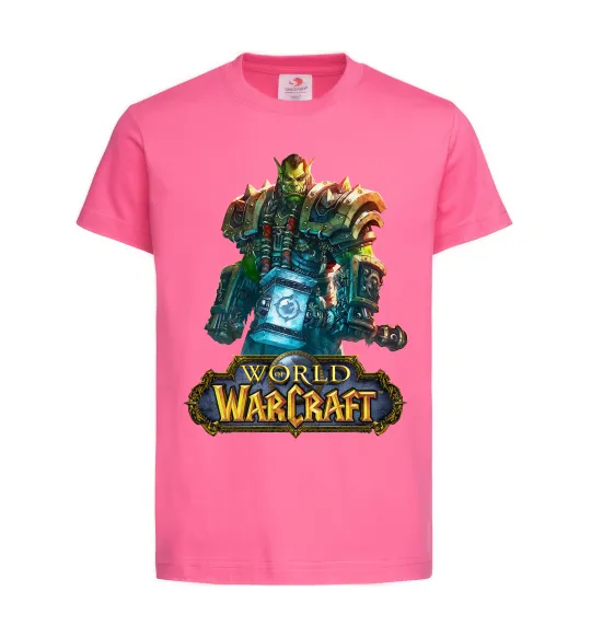 Детская футболка World of Warcraft Orc Ярко-розовый фото