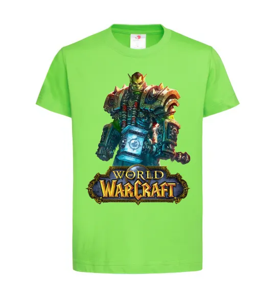 Детская футболка World of Warcraft Orc Лаймовый фото