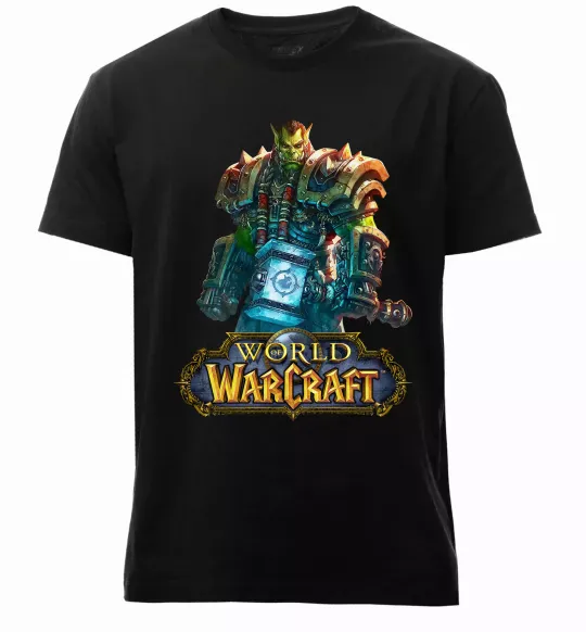 Чоловіча преміум футболка World of Warcraft Orc Чорний фото