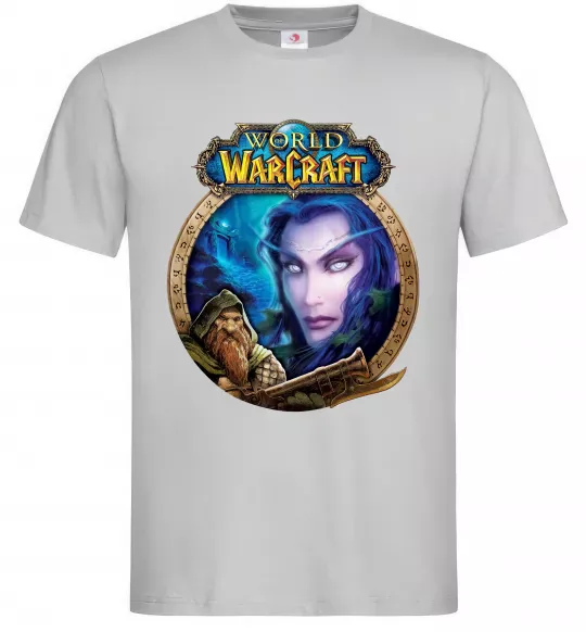 Мужская футболка World of WarCraft WoW Серый фото