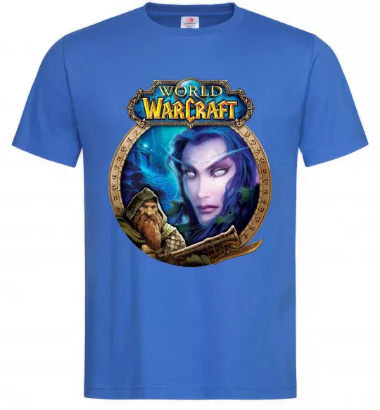 Мужская футболка World of WarCraft WoW Ярко-синий фото