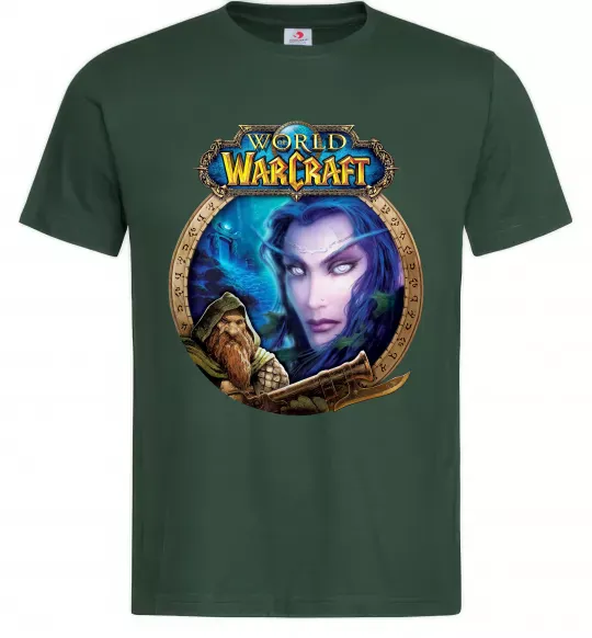 Мужская футболка World of WarCraft WoW Темно-зеленый фото