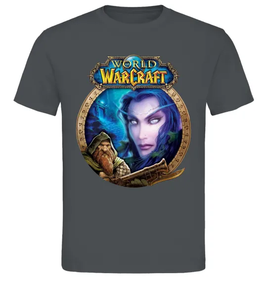 Мужская футболка World of WarCraft WoW Графит фото