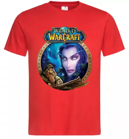 Мужская футболка World of WarCraft WoW Красный фото