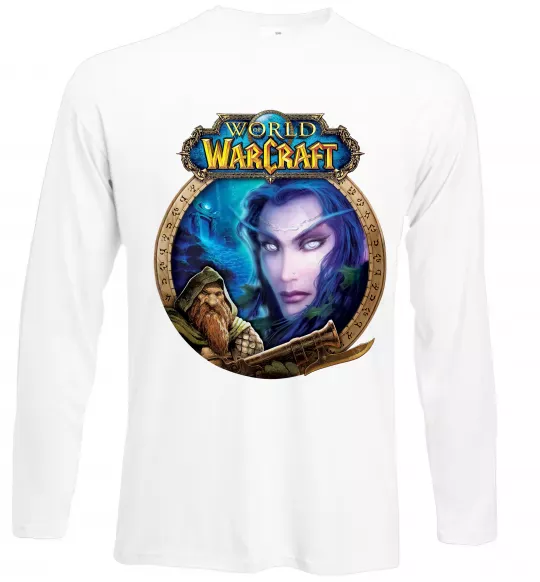 Лонгслів World of WarCraft WoW Білий фото