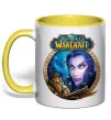 Чашка с цветной ручкой World of WarCraft WoW Солнечно желтый фото